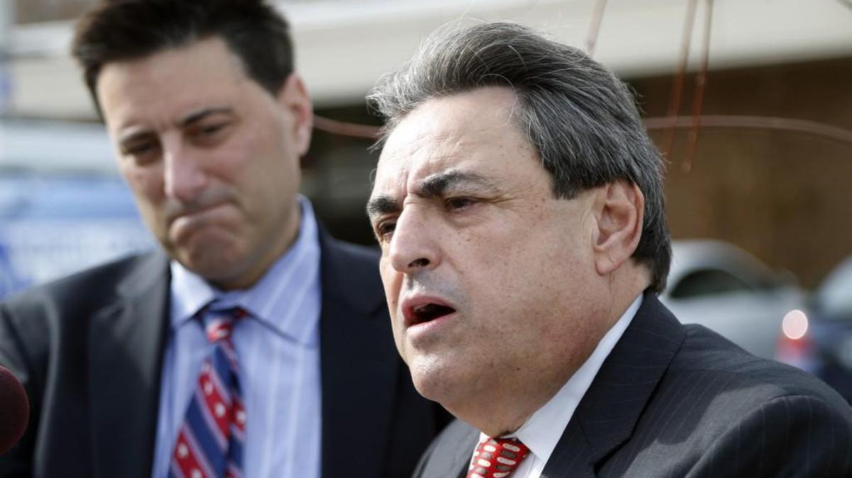 Dallas Woodhouse, executive director of the N.C. Republican party, left, and N.C. Republican Sen. Bob Rucho hold a press conference outside the N.C. Board of Elections building in Raleigh Wednesday afternoon, Nov. 30, 2016. They commented on the Board meeting scheduled for later in the day that will take up the issue of the questionable ballots that came in late on election night from Durham County.