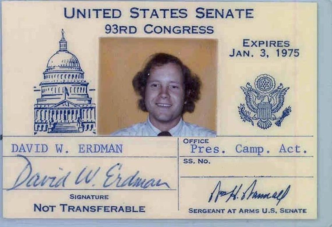Charlotte lawyer David Erdman was a junior staffer on the Senate Watergate Committee.