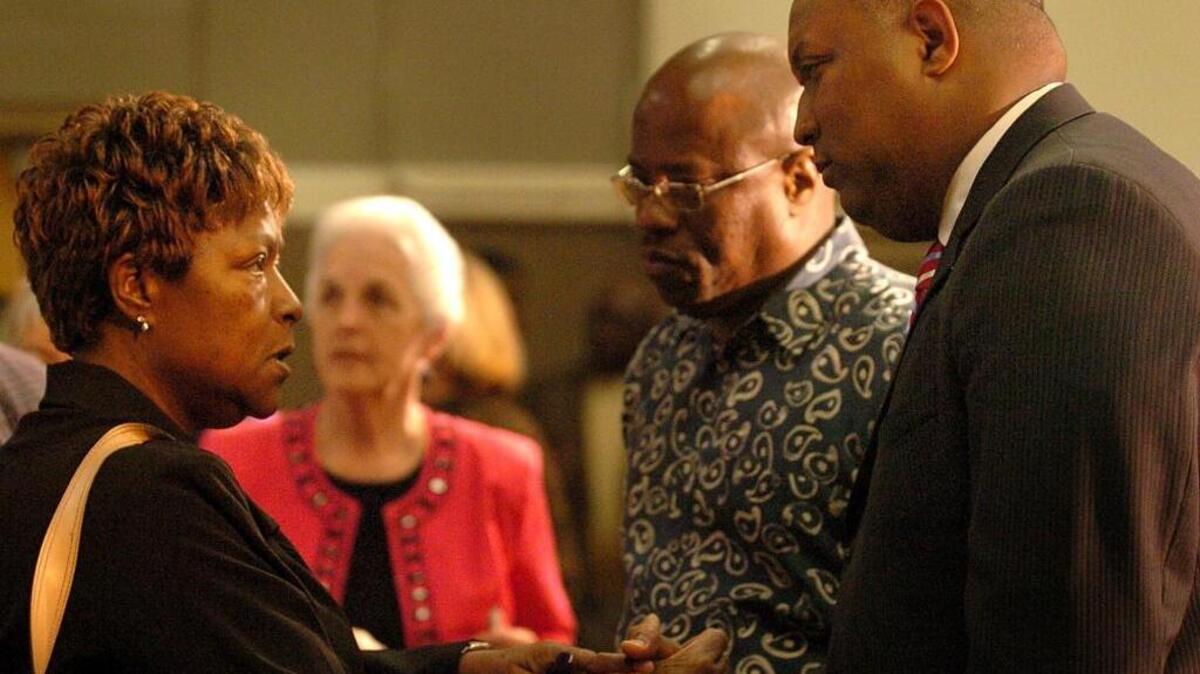 Sen. Joel Ford, right, has raised more than $200,000 in his bid for Charlotte mayor, according to his campaign.