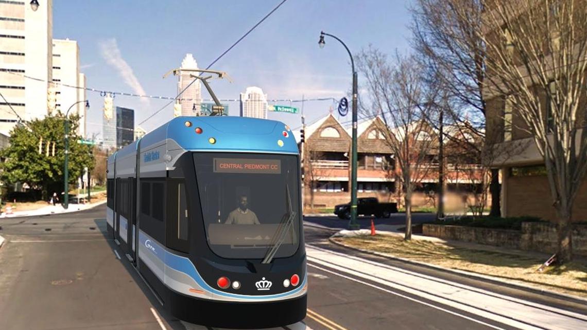 Here is a rendering of a modern Charlotte streetcar planned for the next phase. The Charlotte Area Transit System has rejected two bids to build for building the second phase of the streetcar.