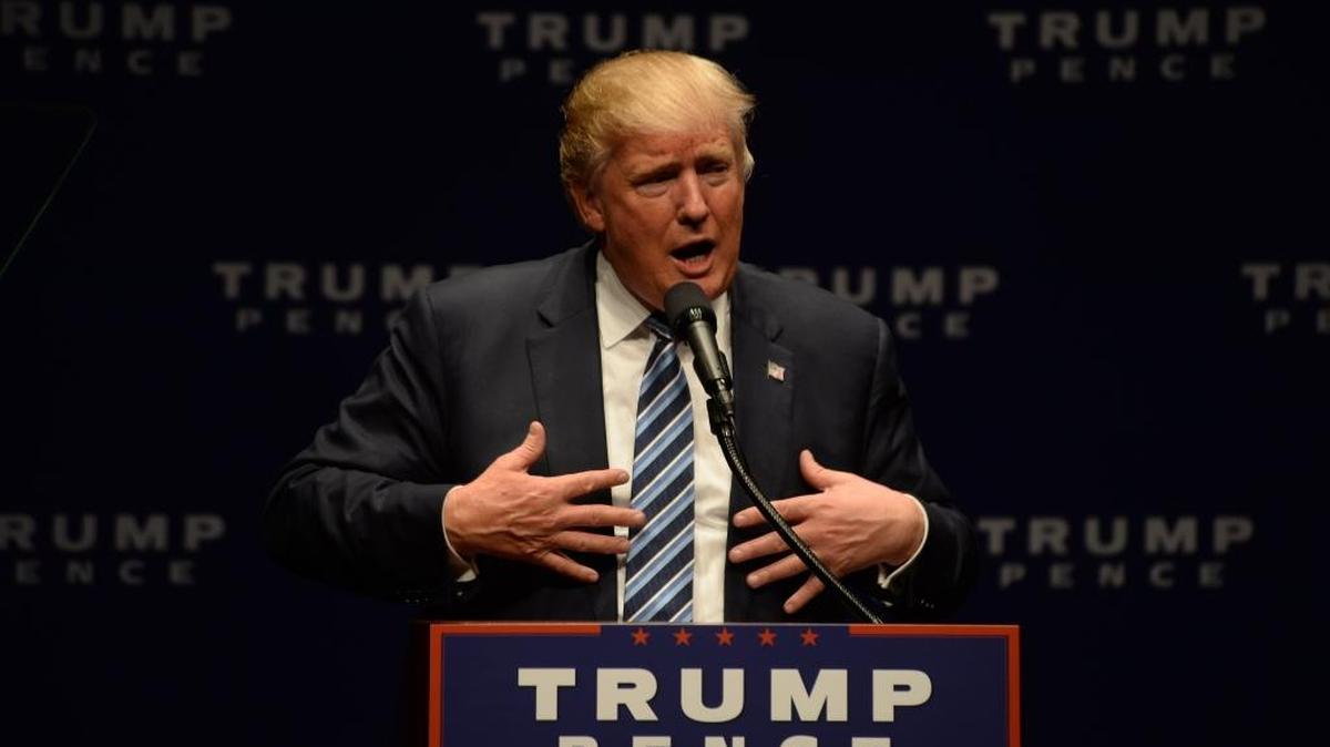 Republican presidential candidate Donald Trump, shown here in Charlotte, continues to make news for his tweeting.