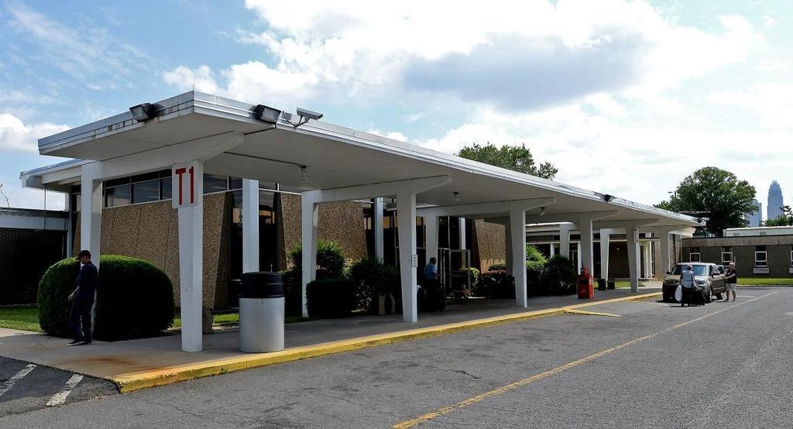 The outside of the Amtrak station on North Tryon Street. The North Carolina Department of Transportation will decommission this station ocne the Charlotte Gateway Station is up and running.