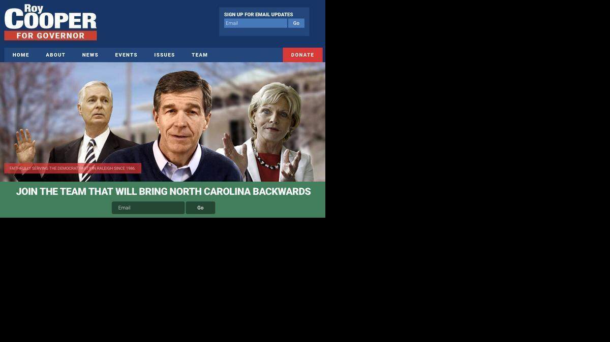 
The April Fools prank Website is the handiwork of the N.C. GOP and its newly hired senior communications adviser Ricky Diaz.

