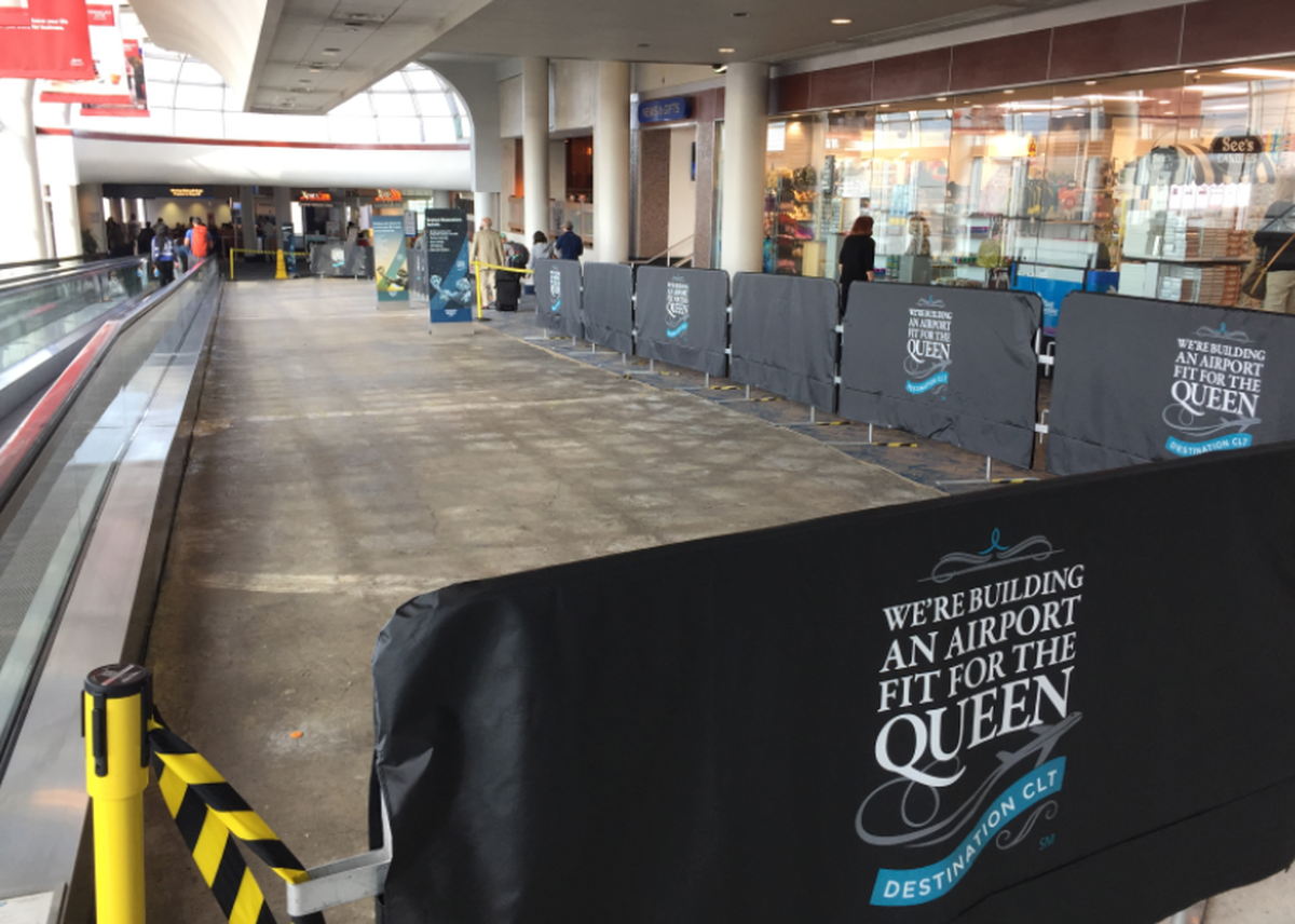 The airport has begun renovating Concourse B, which was built in the early 1980s.