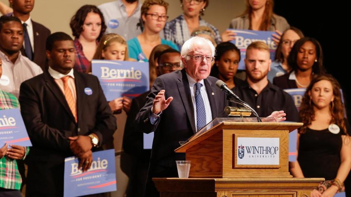 
U.S. Senator Bernie Sanders of Vermont campaigned in Rock Hill Saturday. 
