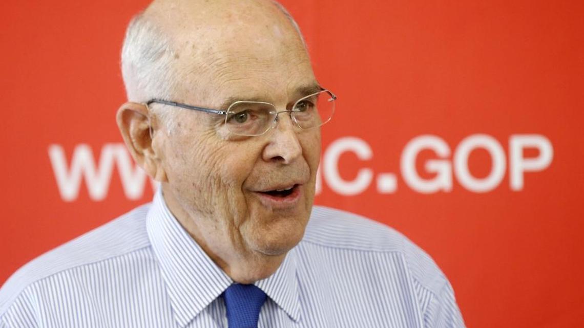 N.C. State GOP Chairman Robin Hayes, who Tuesday condemned a Facebook post by a Charlotte mayoral candidate.