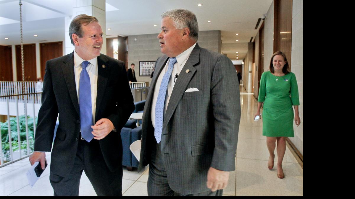 
Senate President Pro Tem Phil Berger, left, and Sen. Tom Apodaca, form a powerful team in the N.C. General Assembly. 

