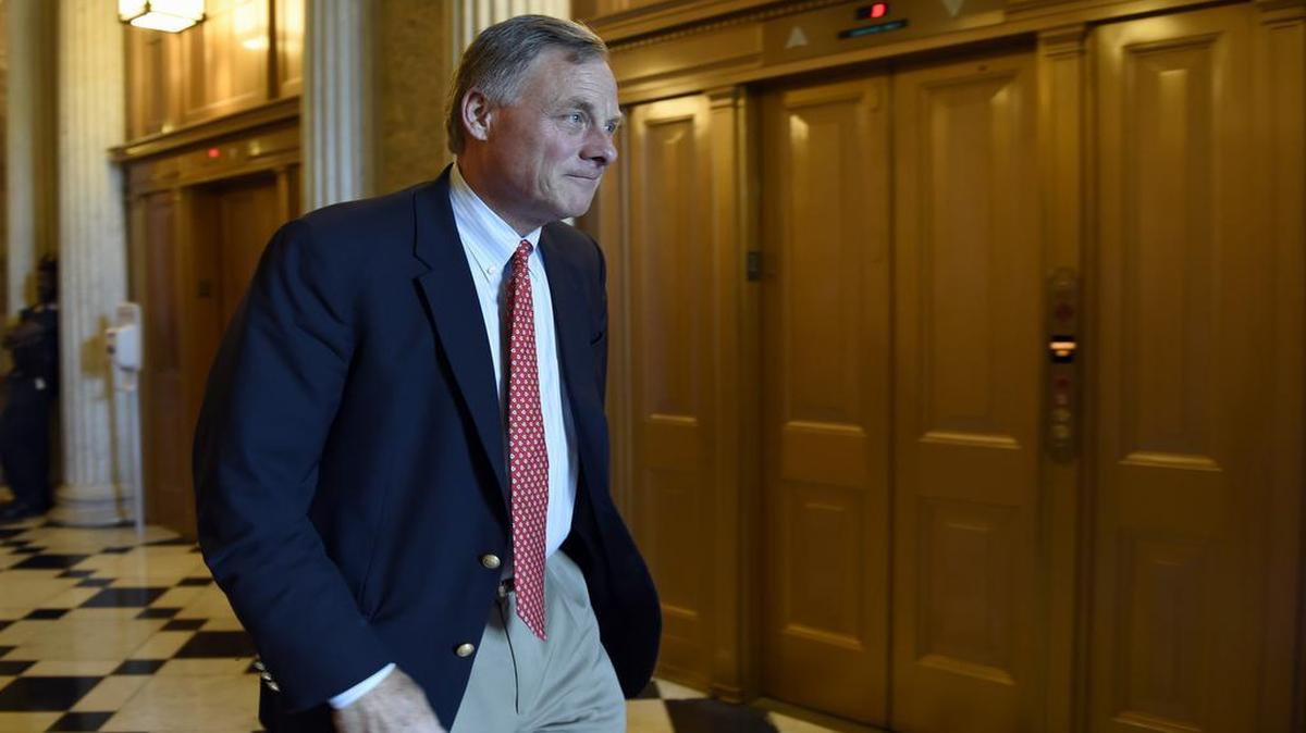 Sen. Richard Burr, R-N.C., on Capitol Hill in Washington.