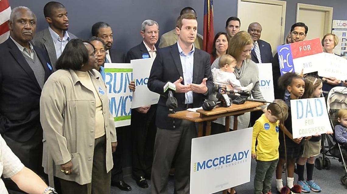 Dan McCready at a campaign event.