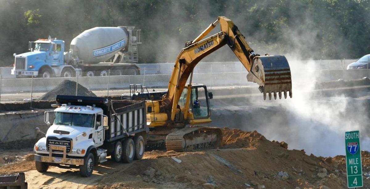 The Interstate 77 toll lanes are scheduled to open at the end of this year.