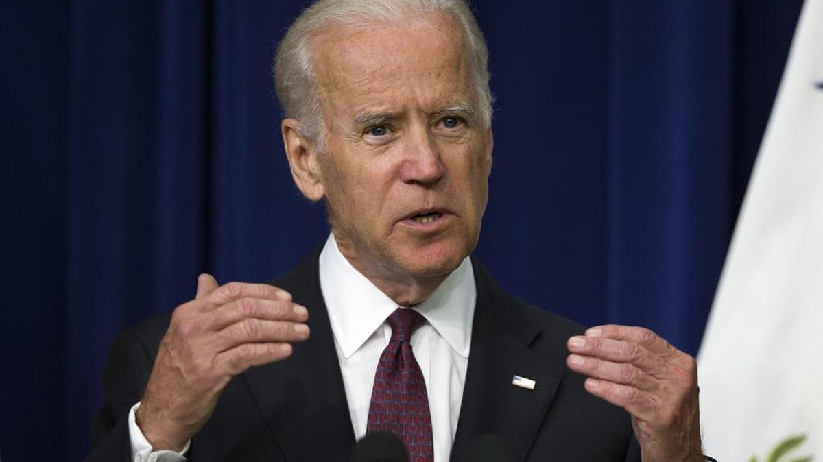 
Vice President Joe Biden speaks in the South Court Auditorium on the White House campus in Washington on June 16. Although Biden has yet to make a decision on a run for the presidency, his advisers say the discussions taking form in the last several weeks are serious enough that the vice president and his associates have started gaming out mechanics like fundraising, ballot deadlines and an early primary state strategy. 
