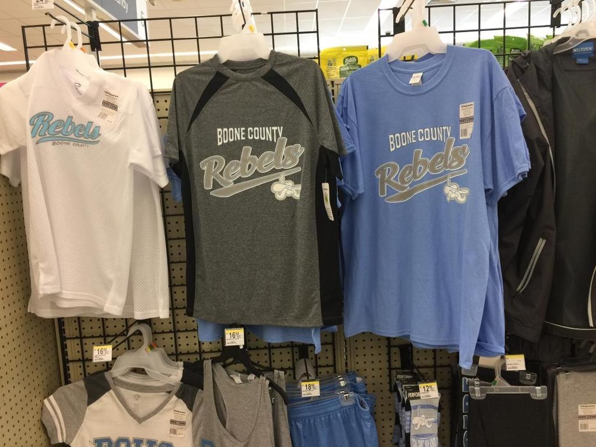 A Florence, Ky., store sells Boone County High School Rebels merchandise.