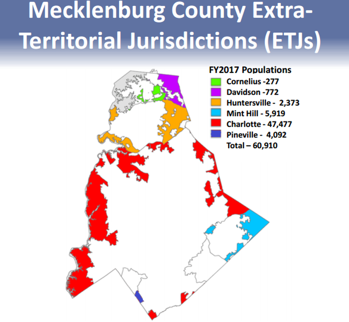 These are the unincorporated areas in Mecklenburg County that are served by Charlotte Mecklenburg Police. Mecklenburg Commissioners voted 9-0 Tuesday to end an agreement with CMPD to serve those areas.