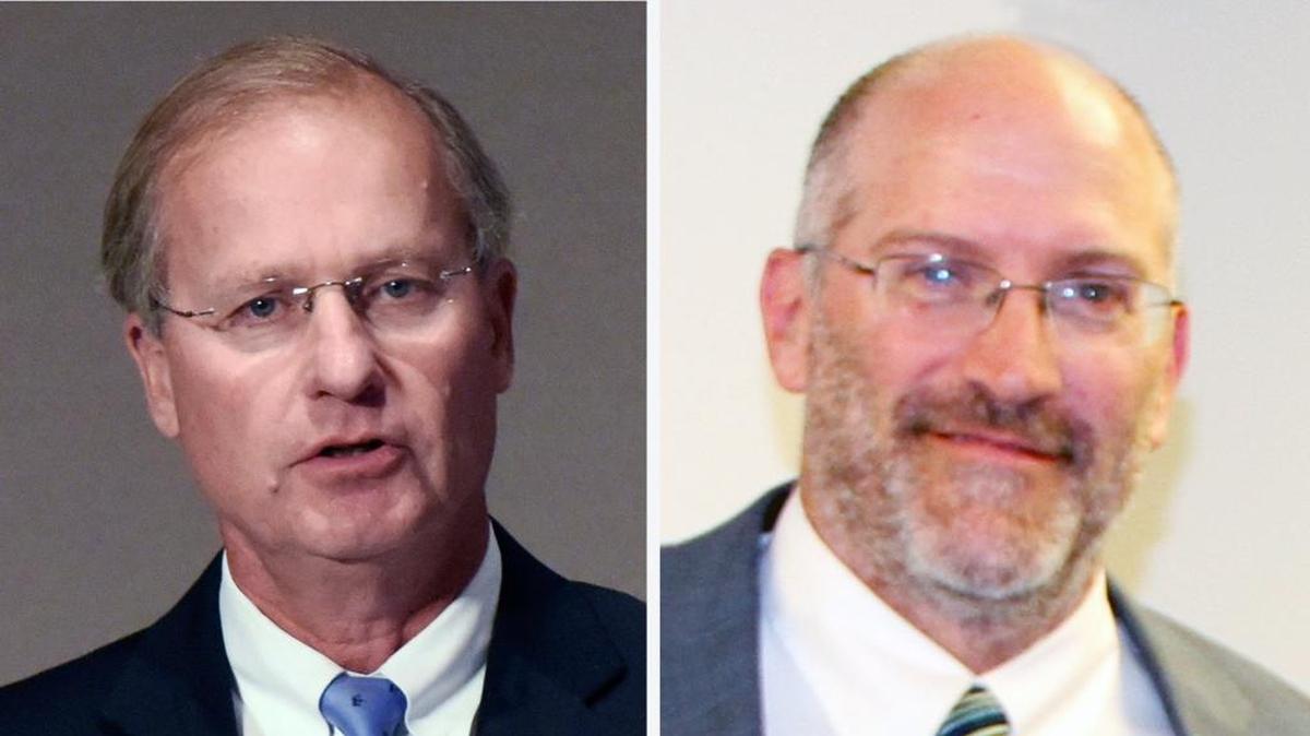 Former McCrory DEQ heads Donald van der Vaart, left, and John Evans have been put on paid leave by Roy Cooper’s Department of Environmental Quality secretary Michael Regan.
