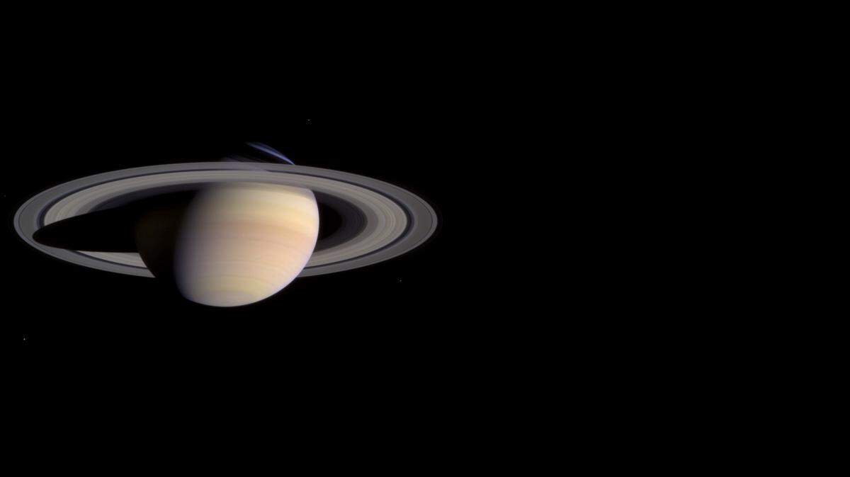 
A look at Saturn from Cassini: precise measurement of Saturn’s rotation has been hard to determine.


