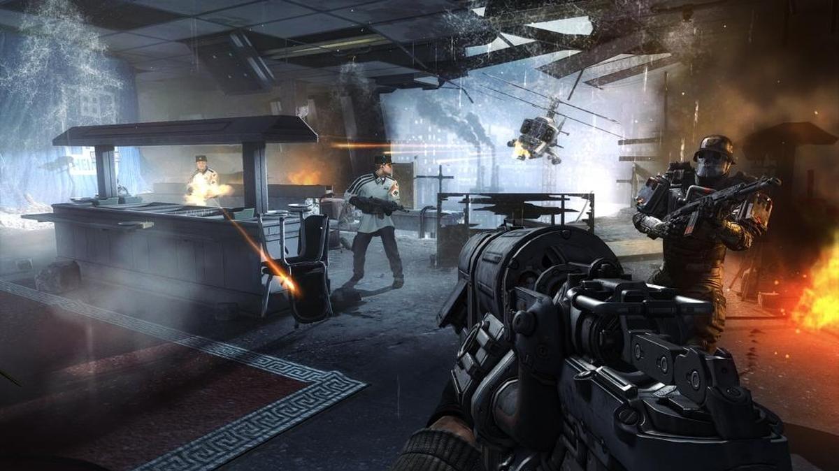 
An image from “Wolfenstein: The New Order”: Researchers also cited “Grant Theft Auto V” as well as games from other genres, such as “StarCraft,” “Portal 2” and “Rise of Nations,” as having brain benefits.

