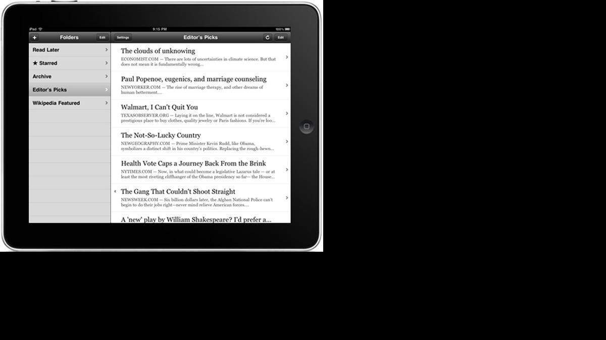 
The Instapaper reader app – which lets you save Web pages and look at them later – has released a new feature called Speed Reading.
