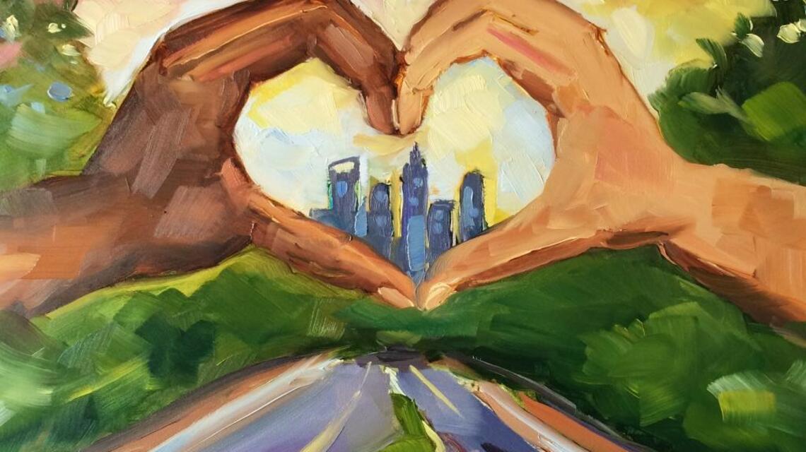 The story behind an image of Charlotte that went viral after a week of unrest