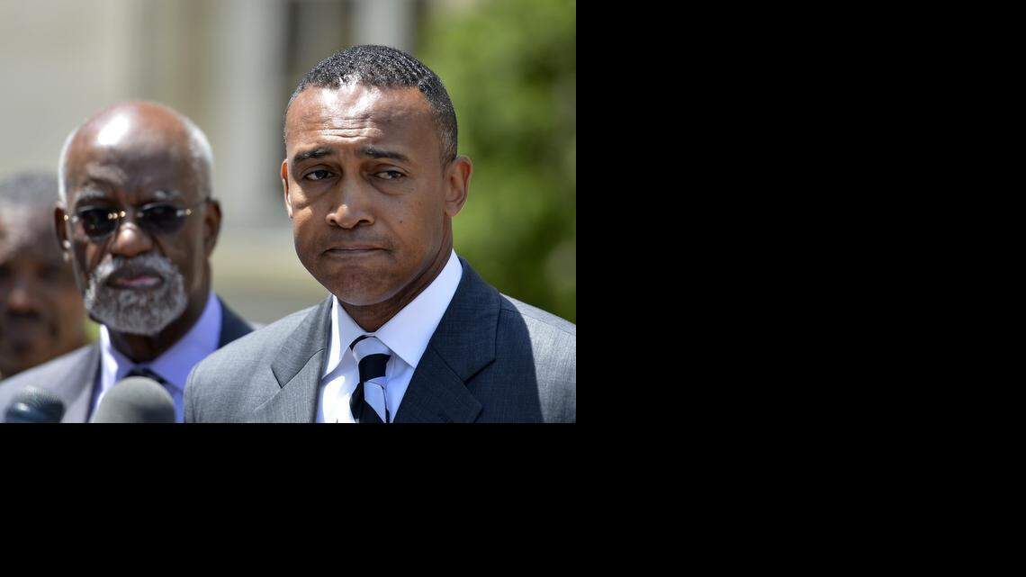 
Former Charlotte Mayor Patrick Cannon speaks at the Charles R. Jonas Federal Building on West Trade Street in Charlotte after his plea hearing on June 3, 2014. 


