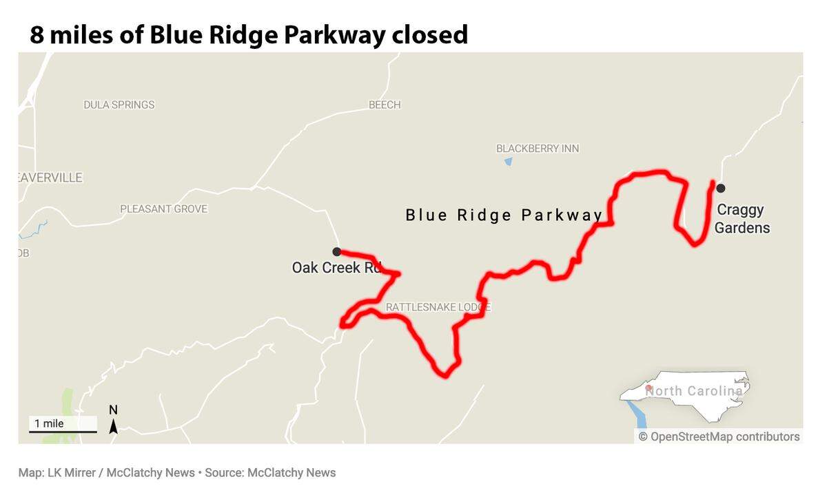 closure of blue ridge parkway