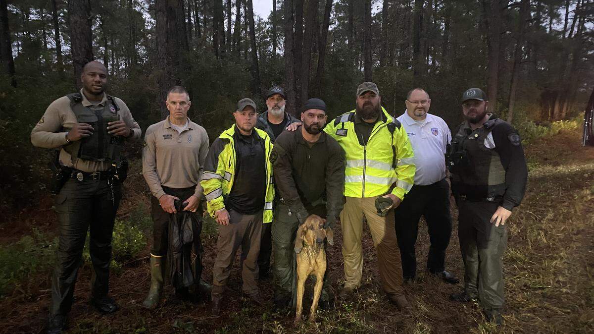 Rescuers find missing hunter in woods after he was lost for 20 hours.
