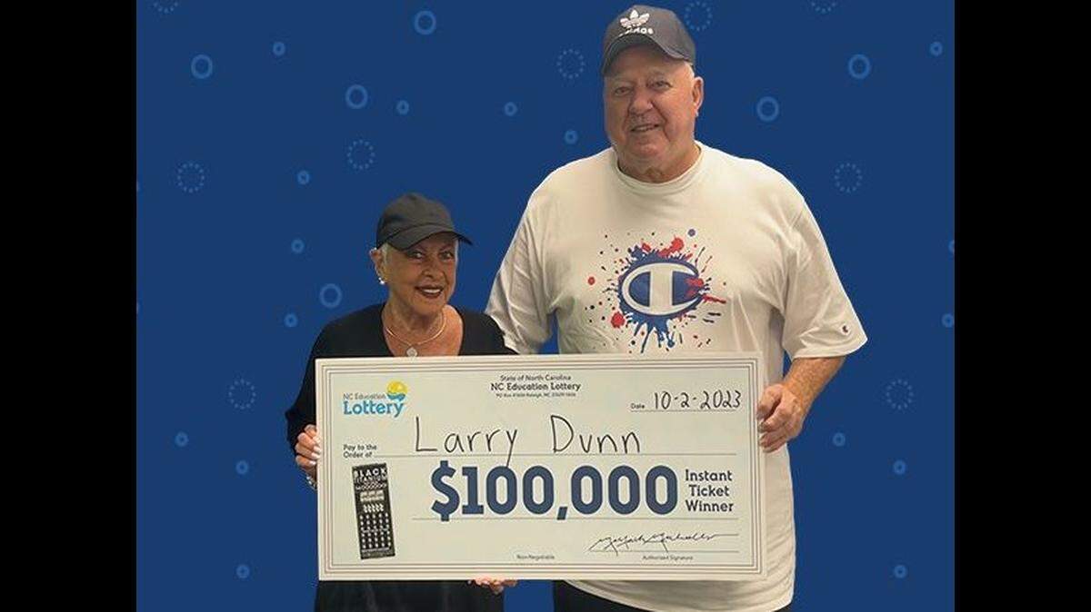 Larry Dunn of Cleveland County, North Carolina won big on a scratch-off ticket that he bought on instinct, he told lottery officials.