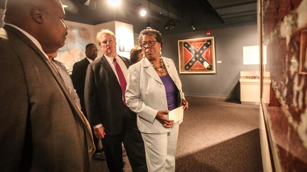 S.C. legislators visit the Confederate Relic Room in July to consider plans for displaying the Confederate flag.
