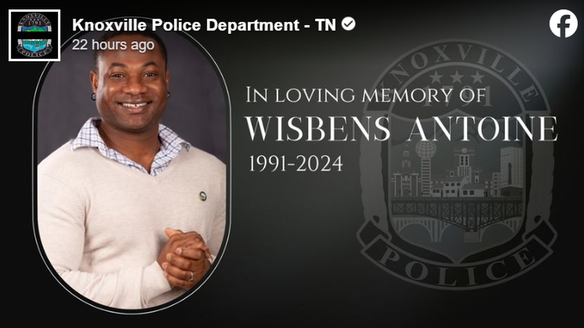 Wisbens Antoine died two days after he collapsed, Tennessee officers said.