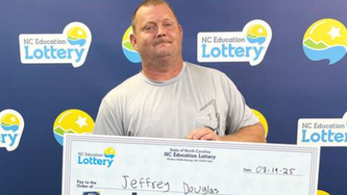 Jeffrey Douglas was celebrating 31 years of marriage when he won a big lottery prize.
