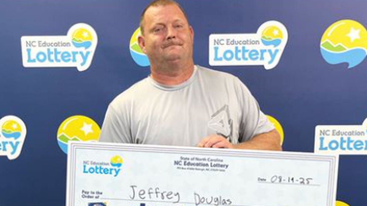 Jeffrey Douglas was celebrating 31 years of marriage when he won a big lottery prize.