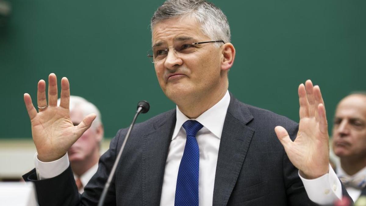 
Volkswagen of America CEO Michael Horn testifies Thursday on Capitol Hill in Washington before the House Oversight and Investigations subcommittee.

