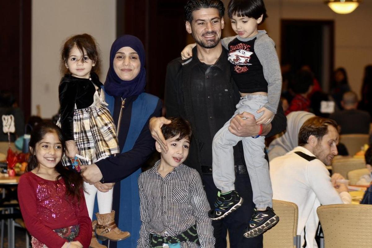 This family from Syria enjoys cooking and learning English together.