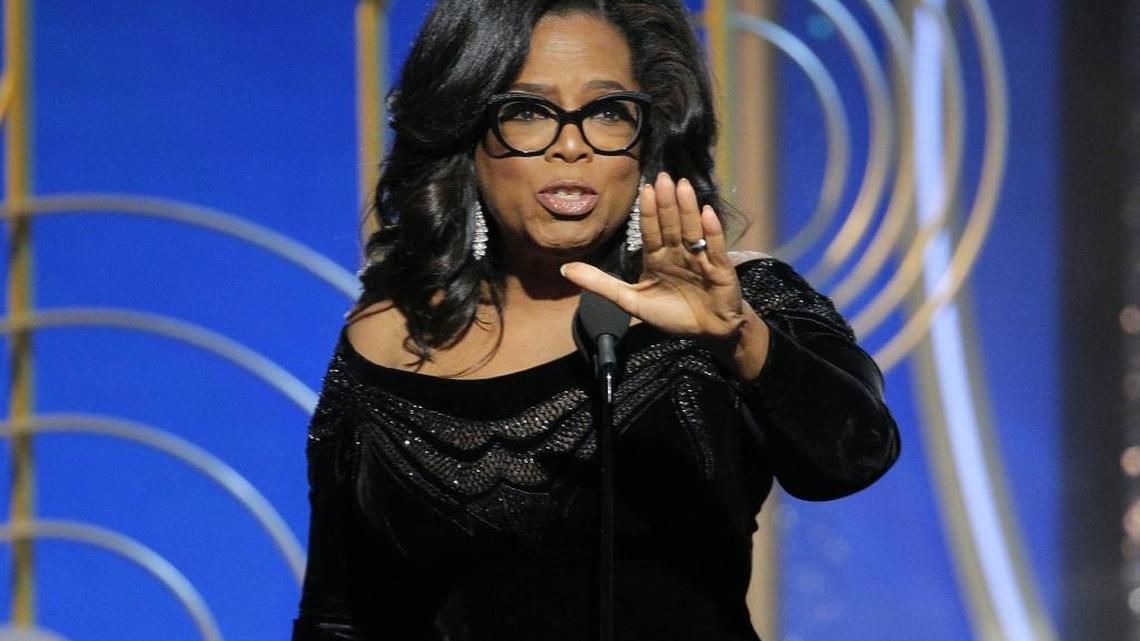 Oprah Winfrey’s speech at the Golden Globes on Sunday has Democrats buzzing.