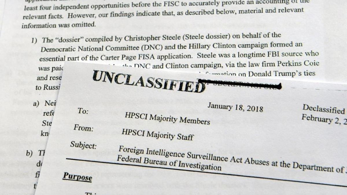The House intelligence memo, released Friday, alleges the FBI abused U.S. government surveillance powers in its investigation into Russian election interference.