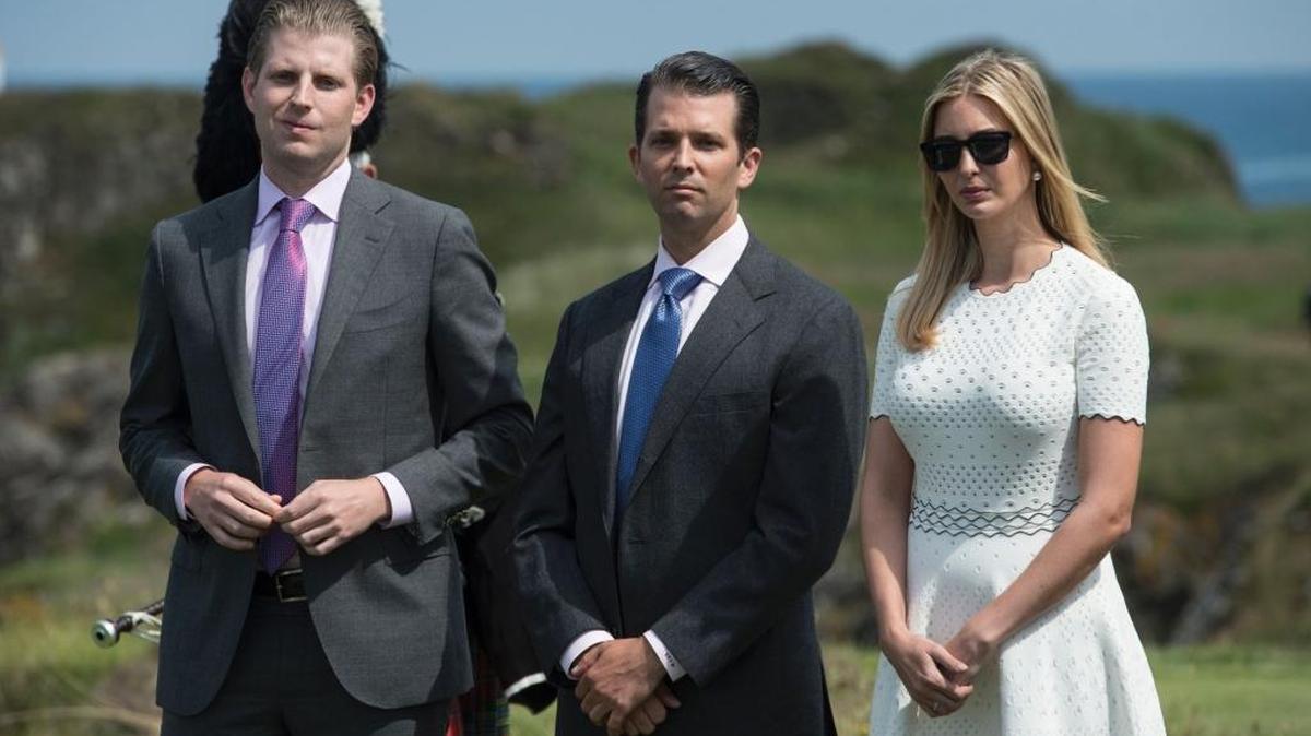 Will Eric Trump (L), Donald Trump Jr. and Ivanka Trump get top-secret security clearances?