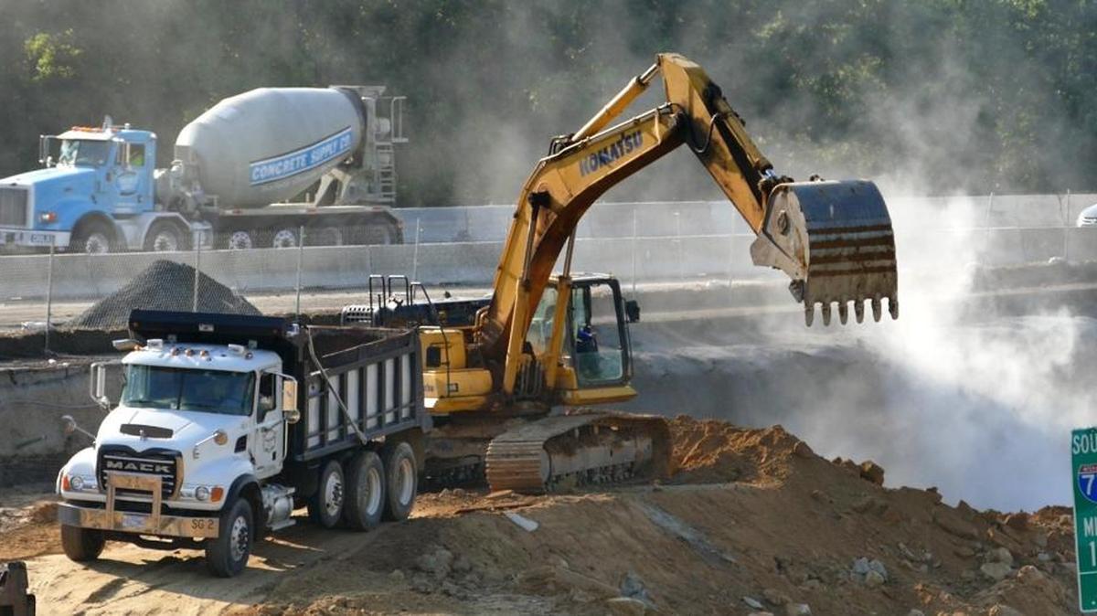 Construction continues along I-77 where toll lanes are being added. Work should be done in the fall.