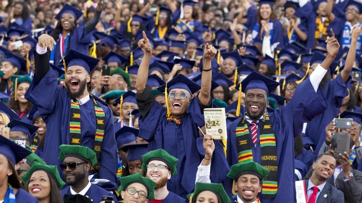 Blacks’ graduation rates are rising but their economic standing relative to whites is not.
