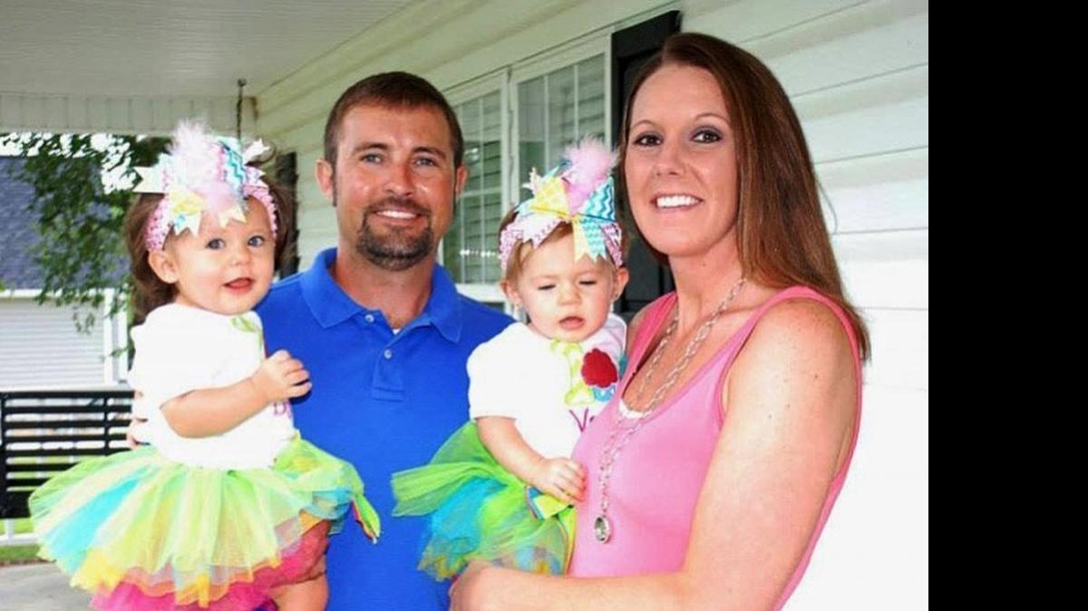 
DOT worker Grey Bailey, shown with his wife and twin girls, was killed by a drunk driver in a work zone.
