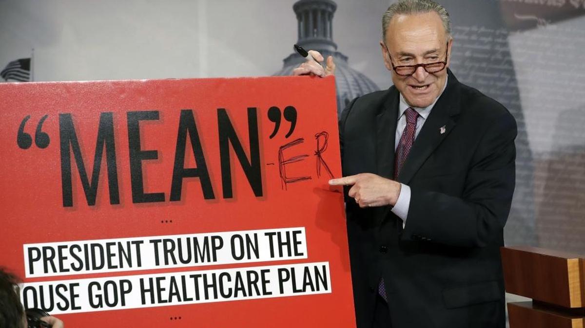 Senate Minority Leader Chuck Schumer responds to the Republicans’ health care bill.