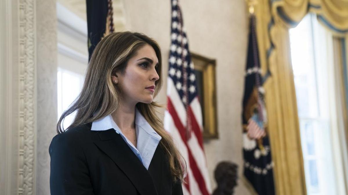 Hope Hicks left her White House job last month.