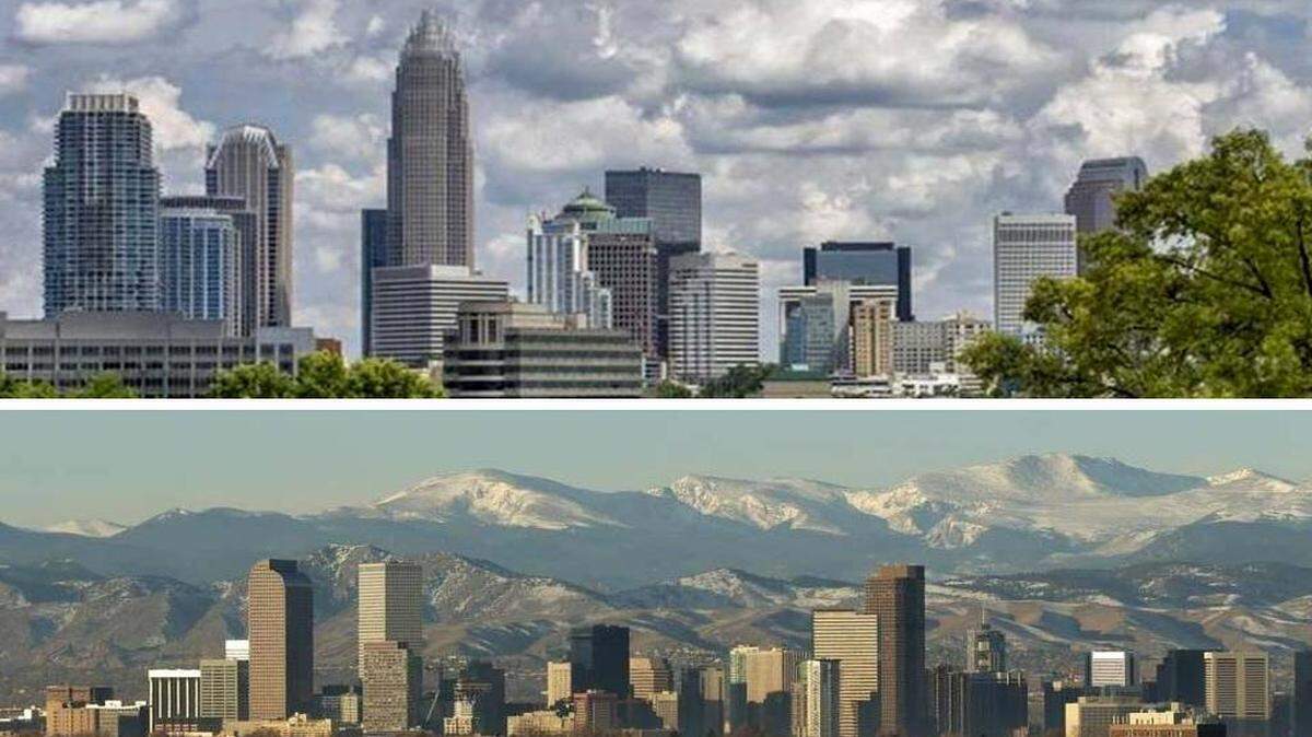 Charlotte, top, versus Denver. Which would you choose?