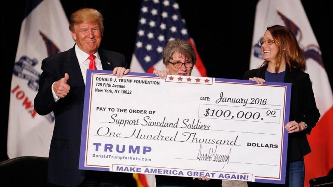 Donald Trump hasn’t given any of his own money to his charity since 2008.