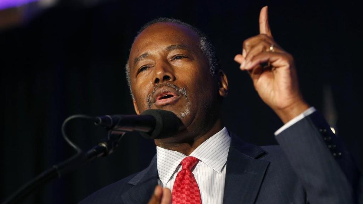 Neurosurgeon Ben Carson will lead the Department of Housing and Urban Development.