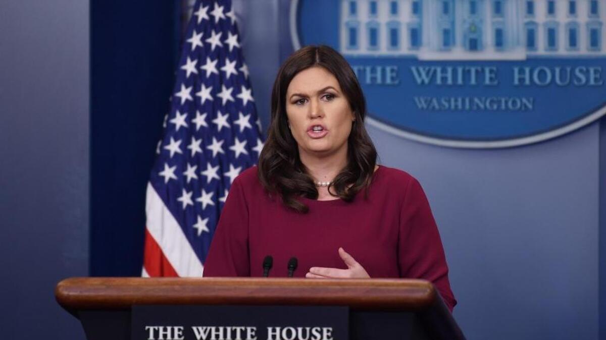 White House press secretary Sarah Huckabee Sanders is at the center of a debate over civility.