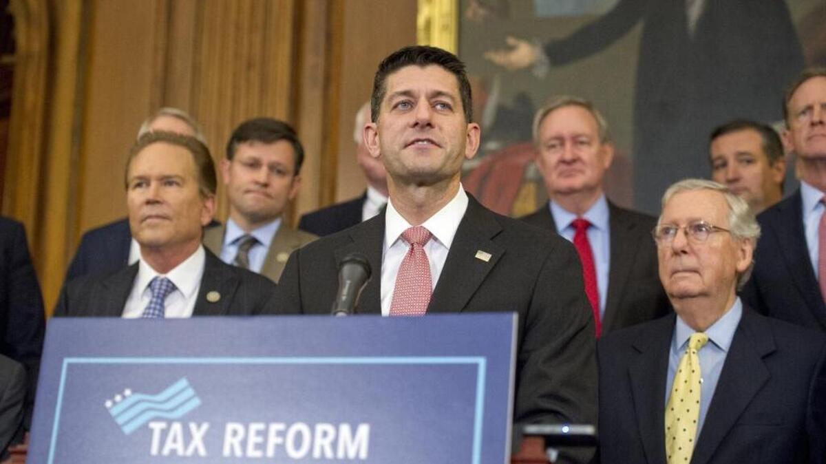 House Speaker Paul Ryan talks tax reform last year.