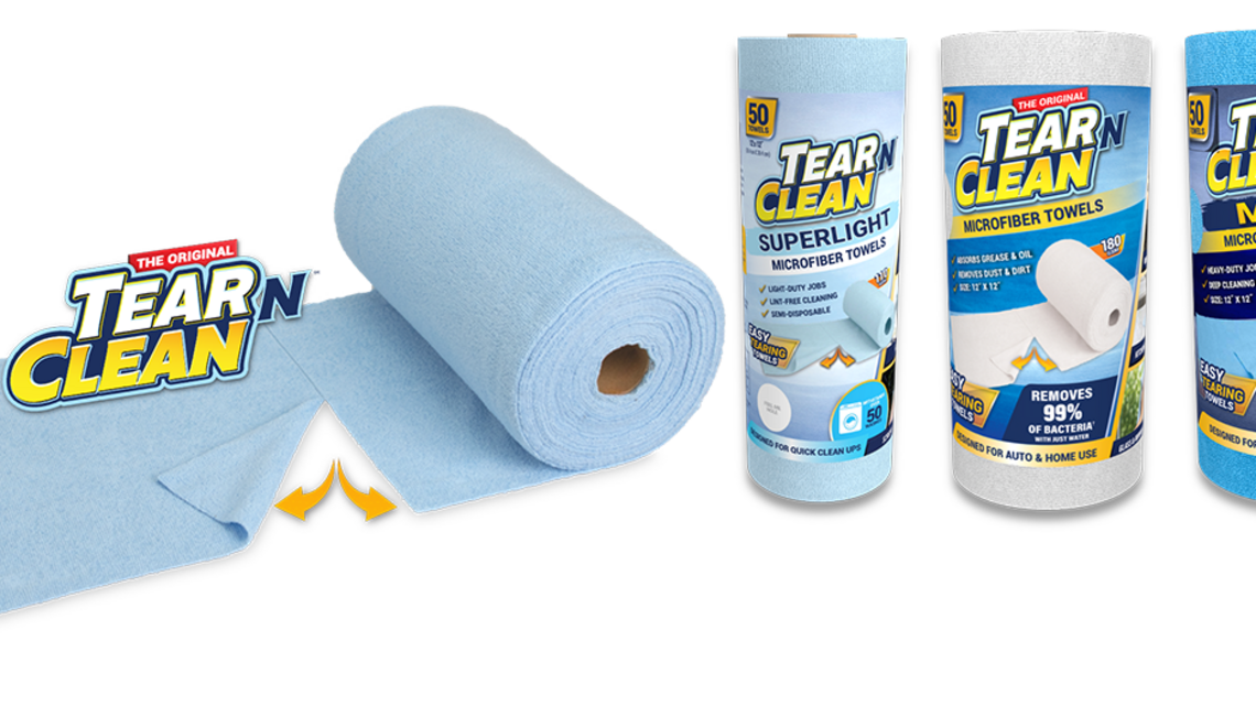 Think Clean Secures U.S. Patents for Tear N Clean(R) 