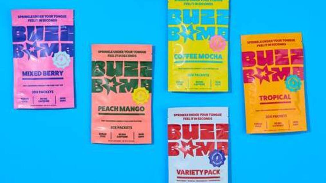 Aspire Biopharma's BUZZ BOMB(TM) Launches on Amazon, Introducing Next-Generation Caffeine Stick Packs 