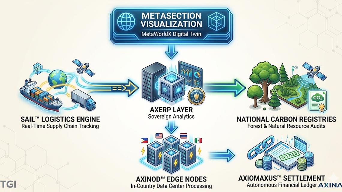TGI Subsidiary Axina Group Announces Strategic Teaming Agreement with MetaWorldX to Deploy Real-Time Spatial Digital Twins Across the Global Intelligence Corridor 