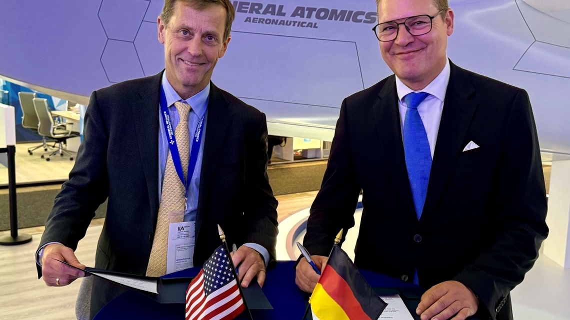 GA-ASI and INTEC Group Sign MOU at ILA Berlin 