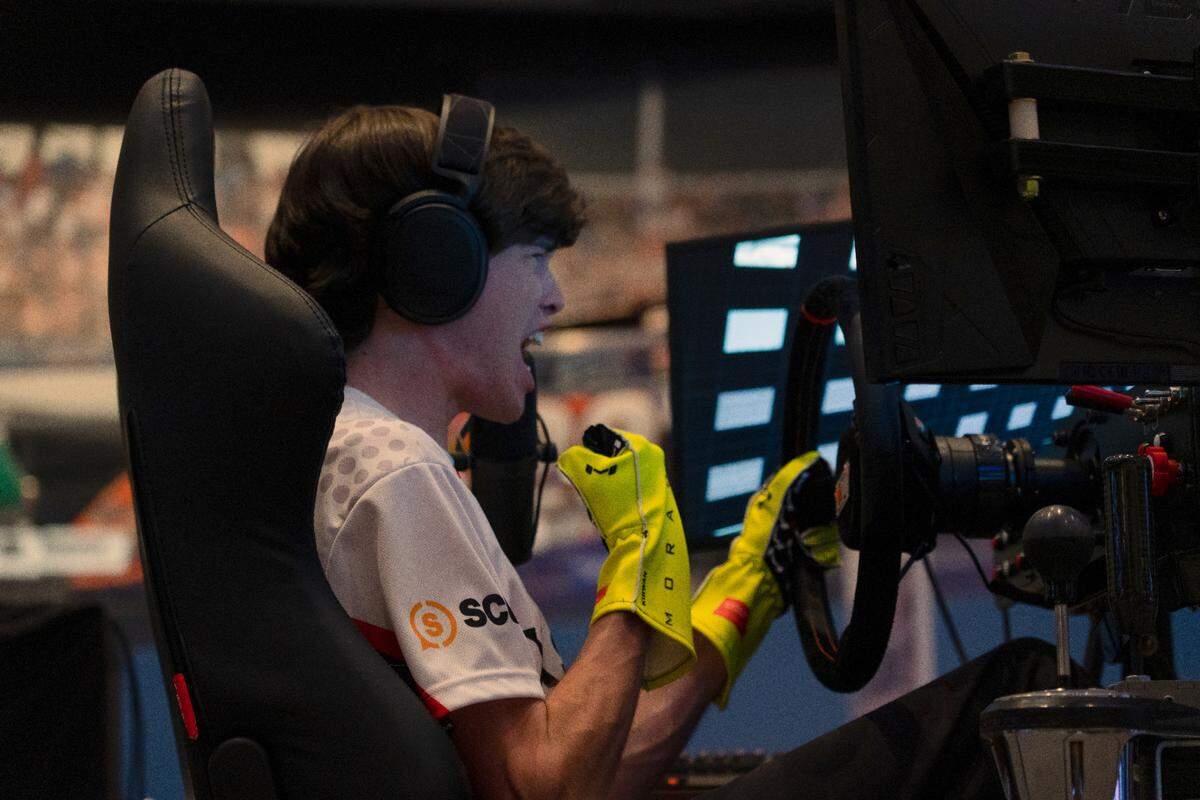 Casey Kirwan won the 2022 eNASCAR Coca-Cola iRacing Series Championship in Uptown Charlotte, outmaneuvering and then outlasting the other three drivers in the Championship 4 to do it.